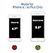 JETech Case for iPhone 6 Plus and iPhone 6s Plus 5.5-Inch, Non-Yellowing Shockproof Phone Bumper Cover, Anti-Scratch Clear Back (Gold)