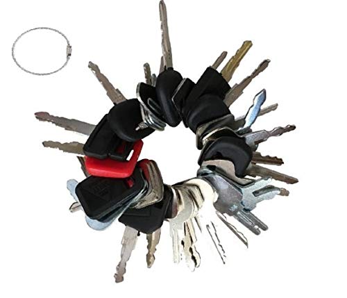 36 Key Set Construction Equipment Master Keys Set-Ignition Key Ring for Heavy Machines