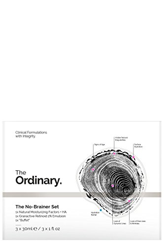The Ordinary The No Brainer Set (Buffet, Granactive Retinoid 2% Emulsion, Natural Moisturizing Factor + HA)