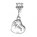 Yansanido Pack of 40 Alloy Antique Love Heart 