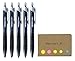 Jetstream Retractable Ballpoint Pen, Ultra Micro Point 0.38mm, Black Ink, 5-Pack, Sticky Notes Value Set