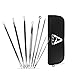 Premium 6 Piece Blackhead/Blemish Remover Kit - BONUS! FREE Instructional eBook - FREE Tweezers - Pimple, Comedone, Acne, Blackhead Extractor - Premium Case Included!