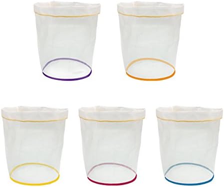 All Mesh Hash Bag Herbal Ice Bags Bubble Bags Mesh Essense Extractor Kit With Pressing Screen and Storage bag (5-Gal 5-Bag)