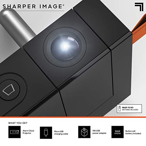 SHARPER IMAGE Projection Alarm Clock, Project The Time on Wall or