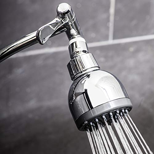 TurboSpa 3 Inch High Pressure Shower Head w/Flow Restrictor Melts