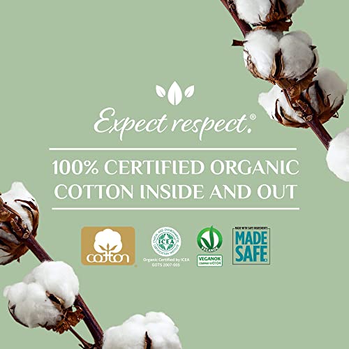 Organyc 100% Certified Organic Cotton Folded Panty Liner, Ultra Thin, Light Flow, 24 Count