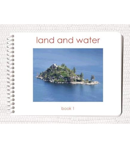 Montessori Land & Water Form Cards - Educational Sandpaper Geography