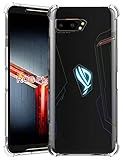 DagoRoo Compatible with ASUS ROG Phone 2 Crystal Clear Case, Slim Flexible Shock Absorption Cover for ASUS ROG Phone II ZS660KL (6.59 inch) 2019 (Clear)