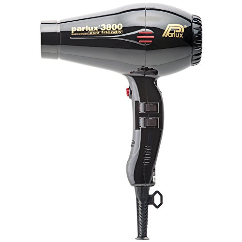 Parlux PAR4014 Professional 3800 Ionic and Ceramic Hair Dryer, Black, 2100 Watt