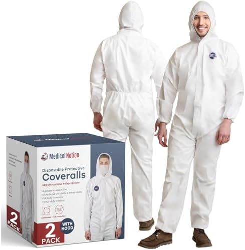 Amazon.com: Medical Nation Hazmat Suits Disposable | 9 Size
