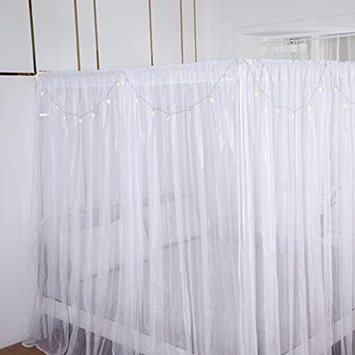 Akiky Princess Canopy Bed Curtains Bed Canopy Curtains with Lights for
