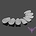 Ejiubas 24 Pcs Grey Color Matte with Glossy Finish Full Cover Talone Medium False Nail Tips