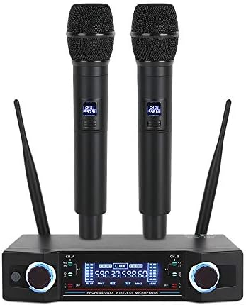 Owlview 国内即発送 Uw100 Uhfワイヤレスマイクデュアルチャンネルプロフェッショナルマイクシステム パーティー 結婚式 教会 カラオケ用