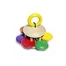 4 Pack Wooden Baby Rattle Musical Teething Grasping Toy - Activity Toy