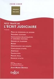 Petit traité de l'écrit judiciaire
