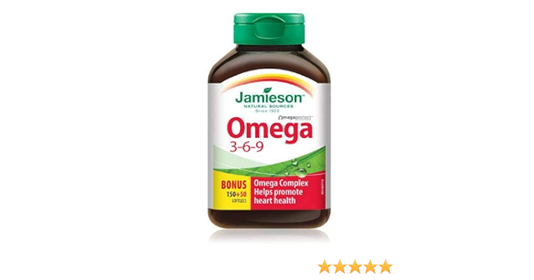 2 Bottles x Jamieson Omega 3-6-9 1,200 mg, 200 softgels : Health \u0026 Household