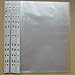 Cmxsevenday 5710 Multipurpose 11-Hole Loose Leaf Clear PVC Sheet Protectors - for A4 & Letter- Sized Papers, Documents & Files, Pack of 20