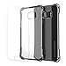 S7 Edge Case, Ghostek Covert Series for Samsung Galaxy S7 Edge Premium Impact Protective Armor Case Cover | Clear TPU | Explosion-Proof Screen Protector | Ultra Fit (Dark Gray)