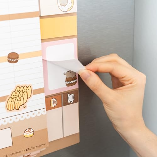 Calendario Magnetico Nevera 2026 Pusheen - Planificador Mensual Magnético Familiar con IMAN para Cocina