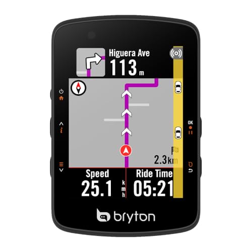 Bryton Rider 650/550 GPS Bike Computer with 2.8 Inch Colour Display, Detailed Navigation, Turn by Turn Automatic Brightness Adjustment, Bluetooth and Ant+ Compatible