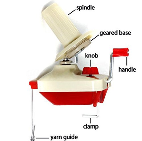 TNS STORE Hand Operated Knitting Roll String Yarn Fiber Wool Thread Ball Winder Holder - Thumbnail 2