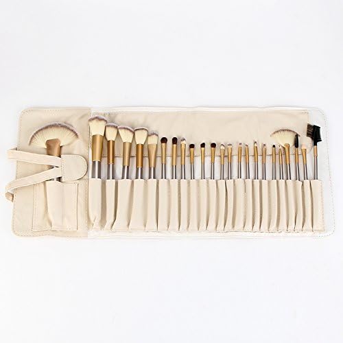 DAMENGXIANG Makeup Set Full Set Brush Foundation Brush Eye Shadow Brush Lip Brush Blush Powder Brush High Gloss Brush Makeup Tool Makeup Brush Set. 24 Branch of Rice White Bag