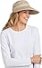 Coolibar UPF 50+ Womens Zip Off Sun Visor - Sun Protective (One Size- Natural)