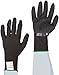 Lakeland 7-2506 SpiderGrip Lightweight Polyester Latex Dipped Glove, Work, Large, Black (12 Pair)
