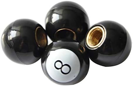 Eternalpower Car Truck Motocycle Cool POOL 8 BALL Wheel Tire Valve Stem Caps Cover 4 Pcs