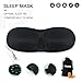 Sleep Mask 3D Contoured Eye Mask for Sleeping No Pressure On Eyes Super Soft Shading Blindfold Sleeping Mask Face Mask Eyeshade for Men Women Kids Great for Blocks Light Travel Night Sleeping Naps