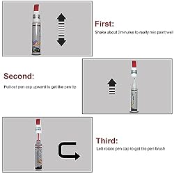 Ouzorp Car Touch Up Paint Black Fill Pen Scratch