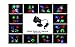 DELONIX Projection Christmas Light Christmas Projection Light Snowflake Spotlight 12 Gobo RGBW Dynamic LED Projector Light for Thanksgiving Halloween Valentine St.Patrick's Easter and Birthday Party