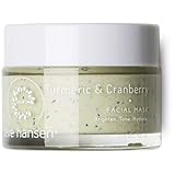 Eve Hansen Exfoliating Turmeric Bentonite Clay Mask | Skin Exfoliator Face Mask with Turmeric Extract, Cranberry Seeds, Kaolin Clay and Vitamin E | Pore Minimizer and Brightening Facial Mask | 1.7 oz