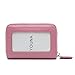 Credit Card Wallet,YOUNA RFID Blocking Genuine Leather Credit Card Holder for Women Pink
