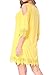levaca Womens 3/4 Sleeve Off Shoulder Lace Patchwork Loose Casual Dress Extender