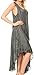 Sakkas 14801 - Kara Long Draped Sleeveless Marbled Caftan Dress/Cover Up - Black - OS