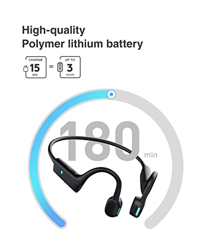 Open Ear Headphones, Sanag Over Ear Wireless Bluetooth Headphones, Portable Wireless Sports Headphones, IP67 Sweatproof Music Call-answering for Kids, Gym, Games, Running, Office
