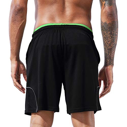 image for 1994Fashion Men's Running Shorts Gym Active Shorts with Pockets Quick 