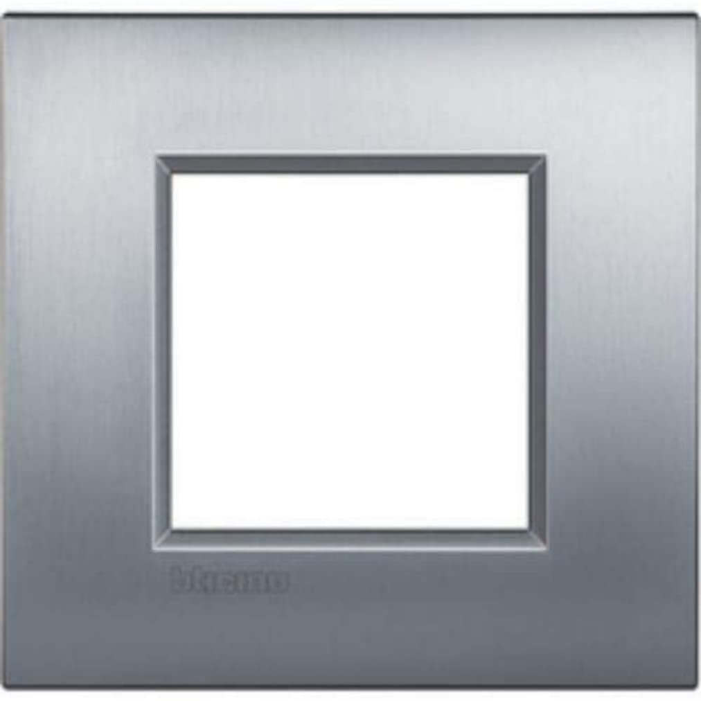 bticino LNE4802CRS Wall Plate and Switch Cover Chrome