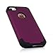 Alkax for iPhone SE Case, Dual Layer Armor Heavy Duty Rugged Slim Series Soft-Interior+Hard Protective Cover Bumper for Apple iPhone SE + 1 Stylus Pen (Dark Purple)