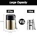 SSAWcasa Soup Container for Adults, 27oz Insulated Food Jar for Hot Food, Wide Mouth Stainless Steel Lunch Container with Spoon & Handle, Leak Proof Thermal Bento Box Flask Meal Carrier