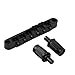 IKN Electric Guitar Tune-O-matic Bridge with Thumb Wheel for LP Style Guitar Bridge Replacement,Black