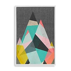 Framed Canvas Home Artwork Decoration Golden Abstract Art Canvas Wall Art for Living Room, Bedroom - 16x24 inches