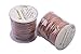 KONMAY 1 Skein 25 Yards 2.0mm Natural Color Soft Round Real Jewelry Leather Cord