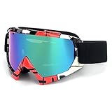 SPOSUNE Motorcycle Goggles, ATV Dirt Bike Off Road Racing MX Riding Goggle Anti-Scratch Dustproof Bendable UV400 Eyewear with Padded Soft Thick Foam,Adjustable Strap for Adults' Cycling Motocross