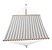 Patio Watcher 14 FT Quick Dry Hammock with Double Size Solid Wood Spreader Bar Outdoor Patio Yard Poolside Hammock with Chains, Waterproof and UV Resistance, 2 Person 450 Pound Capacity