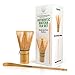 Verve leaf Bamboo Matcha Making Set - Chasen and Chashaku - Makes Deliciously Frothy and Creamy Matcha - Quality Handmade Natural Bamboo Will Transport You Into The Authentic Matcha Zen Zone