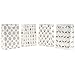 Haute Soiree 12 Pack Christmas Themed Gift Bags With Tissue Paper and Note Tags - Medium White and Gold