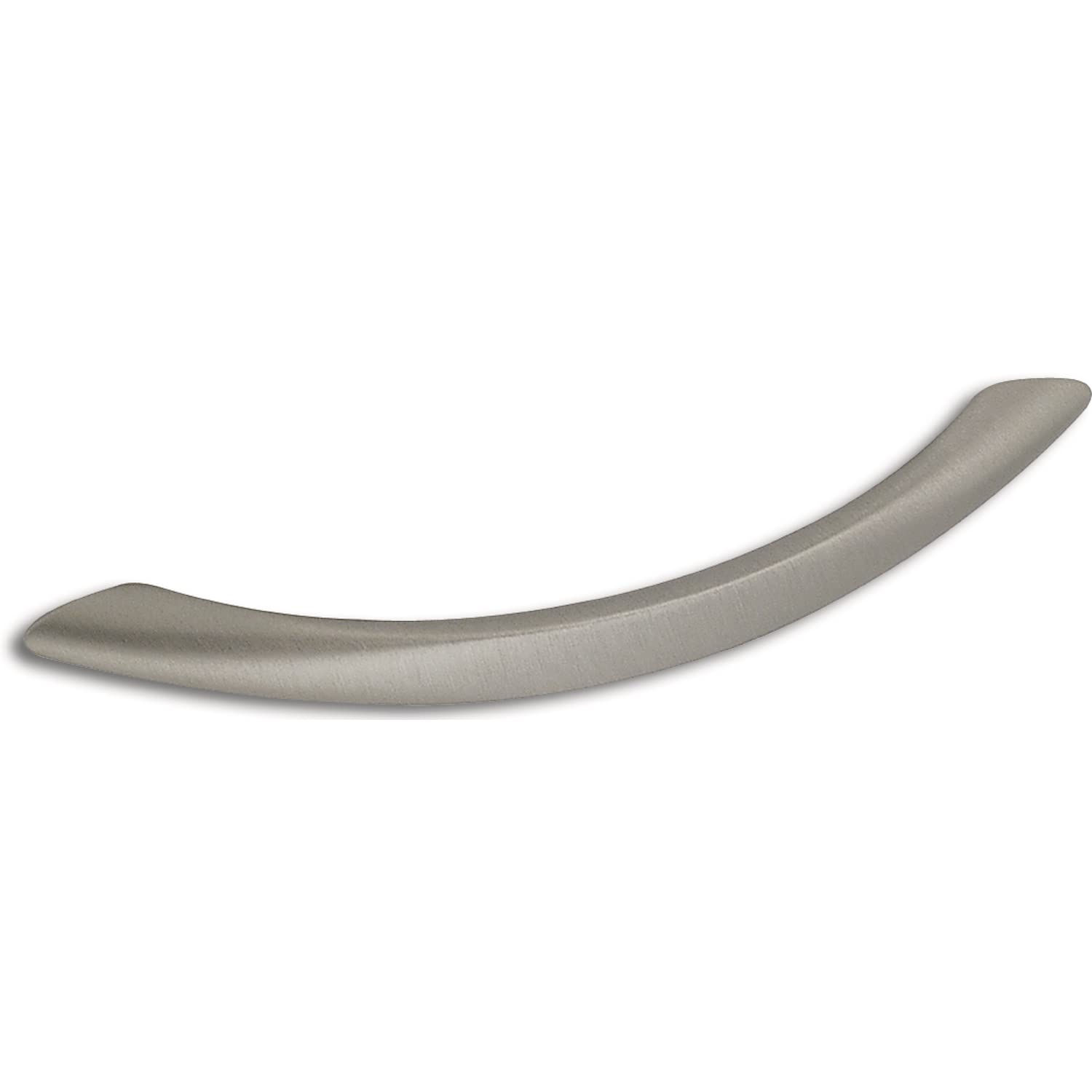 OBF Grimme 72 2636 28 Stainless Steel Effect Drawer Handle Ikaros Handle (Curved), Width 232 mm Drawer Handle ZN, Hole Spacing 192 mm