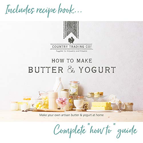 Complete Yogurt and Butter Making Kit: Probiotic Yogurt Starter - Best Yogurt Maker - Wooden Butter Paddles - 82 pg. DIY Recipe Book for Butter and Yogurt Your Way - Thumbnail 4